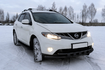 Nissan Murano 2008–2014 Frontbåge ST015 Black (rostfritt stål) foto 1