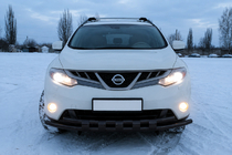 Nissan Murano 2008–2014 Frontbåge ST015 Black (rostfritt stål) foto 2