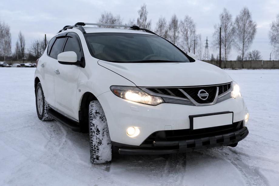 Nissan Murano 2008–2014 Frontbåge ST015 Black (rostfritt stål) Image