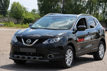 Nissan Qashqai 2007–2010 Frontbåge ST015 Black (rostfritt stål) foto 1