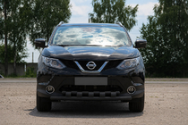 Nissan Qashqai 2007–2010 Frontbåge ST015 Black (rostfritt stål) foto 2