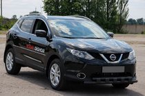 Nissan Qashqai 2007–2010 Frontbåge ST015 Black (rostfritt stål) foto 3