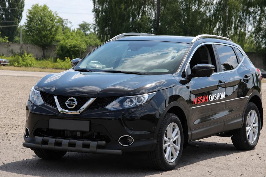 Nissan Qashqai 2007–2010 Frontbåge ST015 Black (rostfritt stål) Image