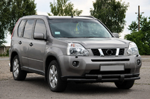Nissan X-trail T31 2007–2014 Främre skydd ST015/2 Black (rostfritt stål) foto 1