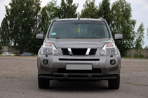 Nissan X-trail T31 2007–2014 Främre skydd ST015/2 Black (rostfritt stål) foto 3