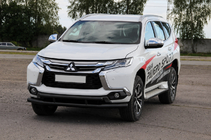 Mitsubishi Pajero Sport 2015– Frontskydd ST016 Black (rostfritt stål) foto 2