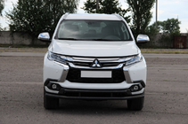 Mitsubishi Pajero Sport 2015– Frontskydd ST016 Black (rostfritt stål) foto 3