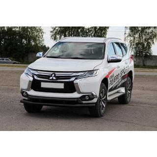 Frontskydd ST016 Black (rostfritt stål) Mitsubishi Pajero Sport 2015– foto 2