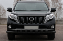 Toyota Land Cruiser Prado 150 2009–2023 Frontbåge ST016-2 Black (rostfritt stål) foto 1