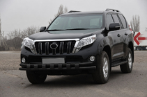 Toyota Land Cruiser Prado 150 2009–2023 Frontbåge ST016-2 Black (rostfritt stål) foto 2