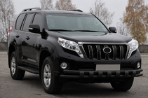 Toyota Land Cruiser Prado 150 2009–2023 Frontbåge ST016-2 Black (rostfritt stål) foto 3