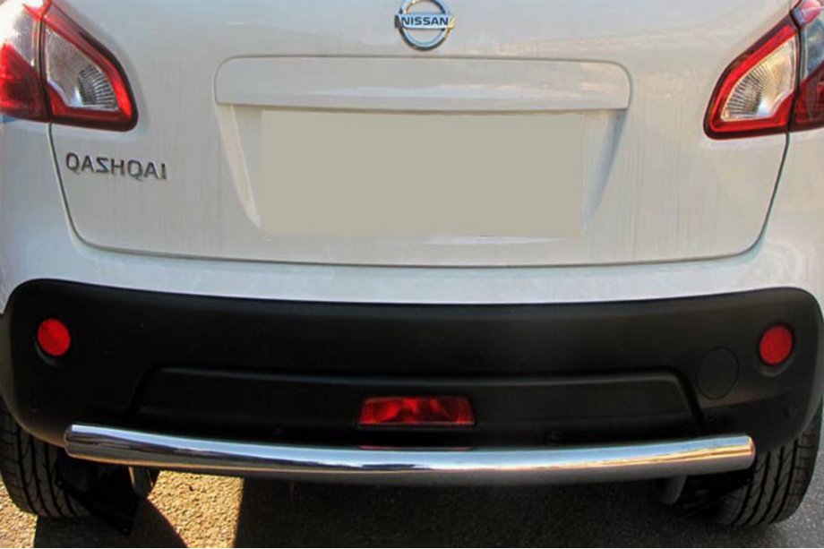 Nissan Qashqai 2010–2014 Rak bakre skyddsbåge (rostfritt stål) Image