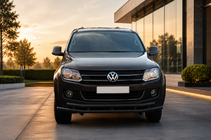 Volkswagen Amarok 2010–2022 Frontbåge ST018-2 Black (rostfritt stål) foto 1