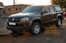 Volkswagen Amarok 2010–2022 Frontbåge ST018-2 Black (rostfritt stål) foto 3