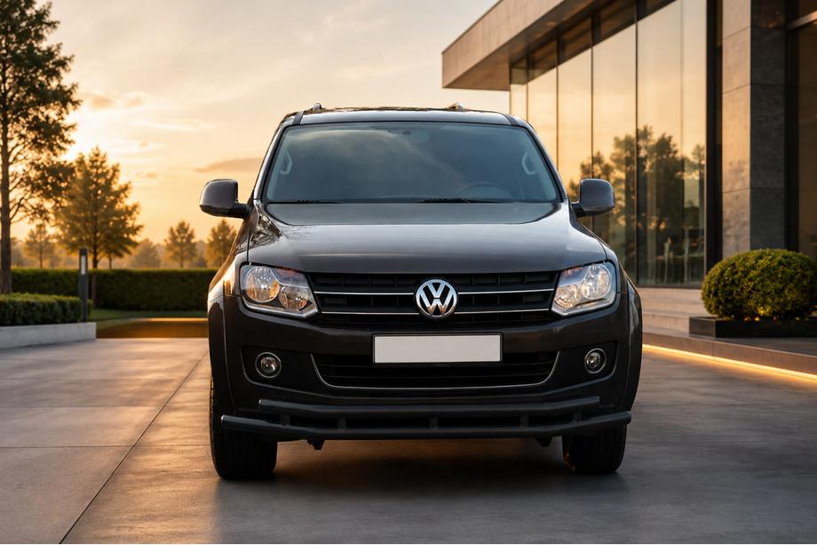 Volkswagen Amarok 2010–2022 Frontbåge ST018-2 Black (rostfritt stål) Image