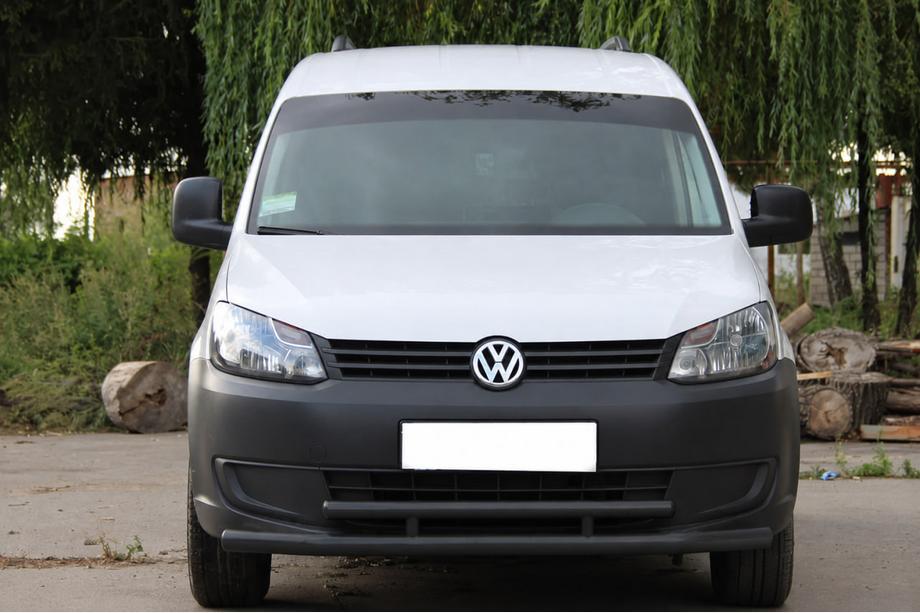 Volkswagen Caddy 2010–2015 Främre dubbel bullbar 60/48 mm svart (rostfritt) Image