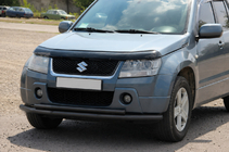 Suzuki Grand Vitara 2005–2017 Främre dubbelbåge 60/42 mm svart (rostfritt stål) foto 2