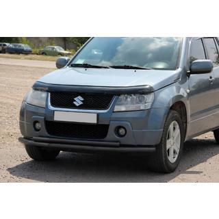 Främre dubbelbåge 60/42 mm svart (rostfritt stål) Suzuki Grand Vitara 2005–2017 foto 2