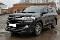 Toyota Land Cruiser 200 2007–2021 Frontbåge ST015 Black (2015+, rostfritt stål) foto 3