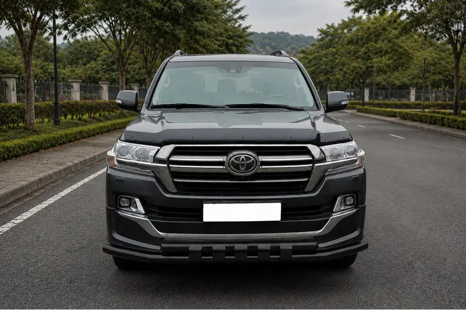 Toyota Land Cruiser 200 2007–2021 Frontbåge ST015 Black (2015+, rostfritt stål) Image
