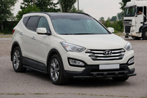Hyundai Santa Fe 3 2012–2018 Frontbåge ST015 Black (rostfritt stål) foto 3