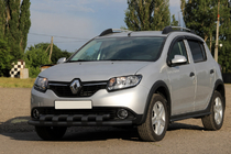 Renault Sandero 2013–2022 Frontbåge ST015 Black (rostfritt stål) foto 1