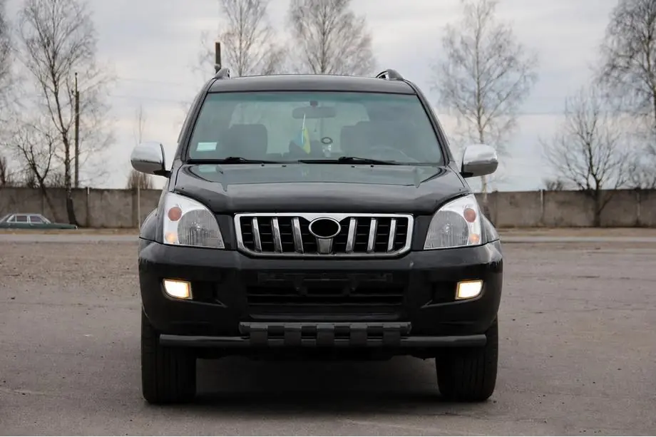 Toyota Land Cruiser Prado 120 2002–2009 Frontbåge ST015 Black (rostfritt stål) Foto 1