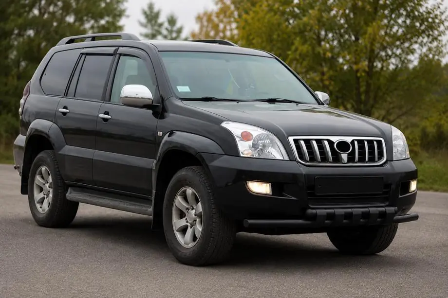 Toyota Land Cruiser Prado 120 2002–2009 Frontbåge ST015 Black (rostfritt stål) Foto 2