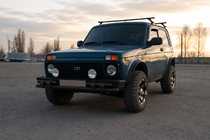 Lada Niva och Urban 1977– Frontbåge ST015 Black (rostfritt stål) foto 2