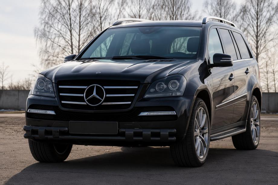 Mercedes GL class X164 2006–2012 Frontbåge ST015 Black (rostfritt stål) Image