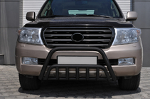 Toyota Land Cruiser 200 2007–2021 Frontbåge WT002 Black (rostfritt stål) foto 1