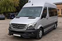Mercedes Sprinter W906 2006–2018 Främre nedre båge MBSP.07.F3-04.6 Black (rostfritt stål) foto 1