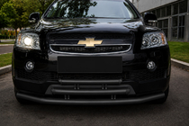 Chevrolet Captiva 2006–2019 Främre 3-rörsskydd Black (rostfritt stål) foto 1