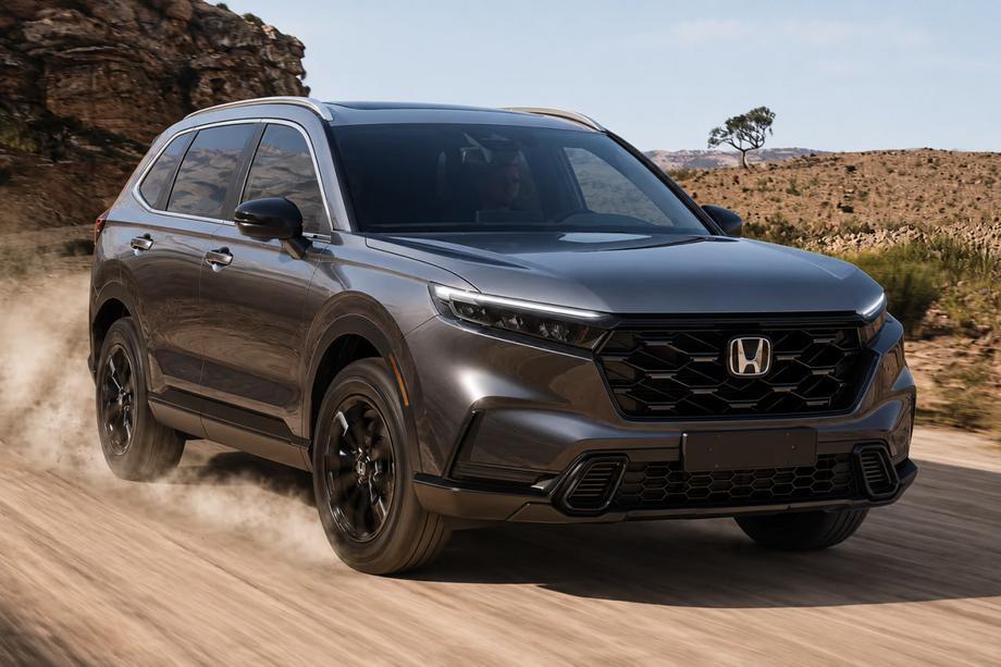 Honda CRV 2022– Integrerade takräcken, grå OEM (ABS-plast, montering med lim) Image