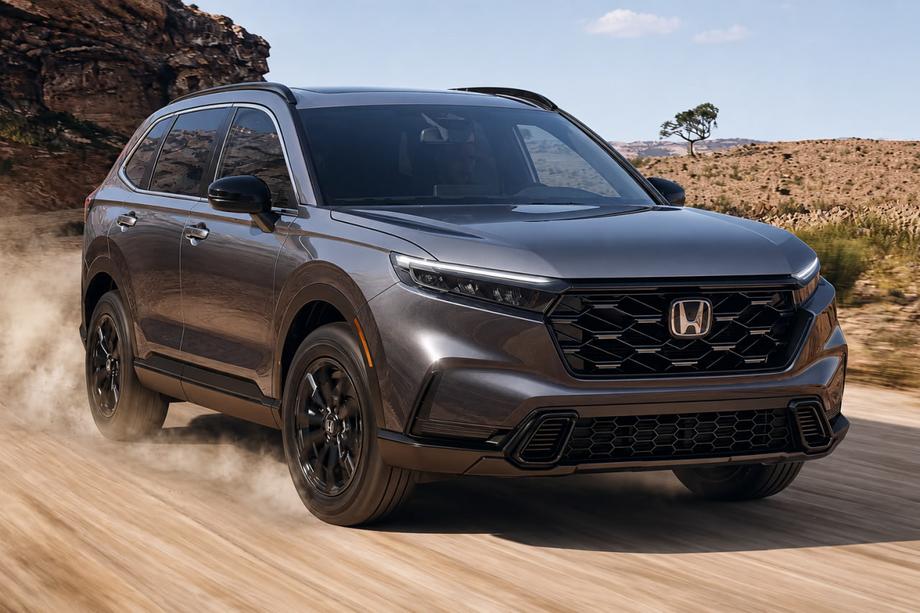 Honda CRV 2022– Integrerade takrails svarta OEM (ABS-plast, montering med lim) Image