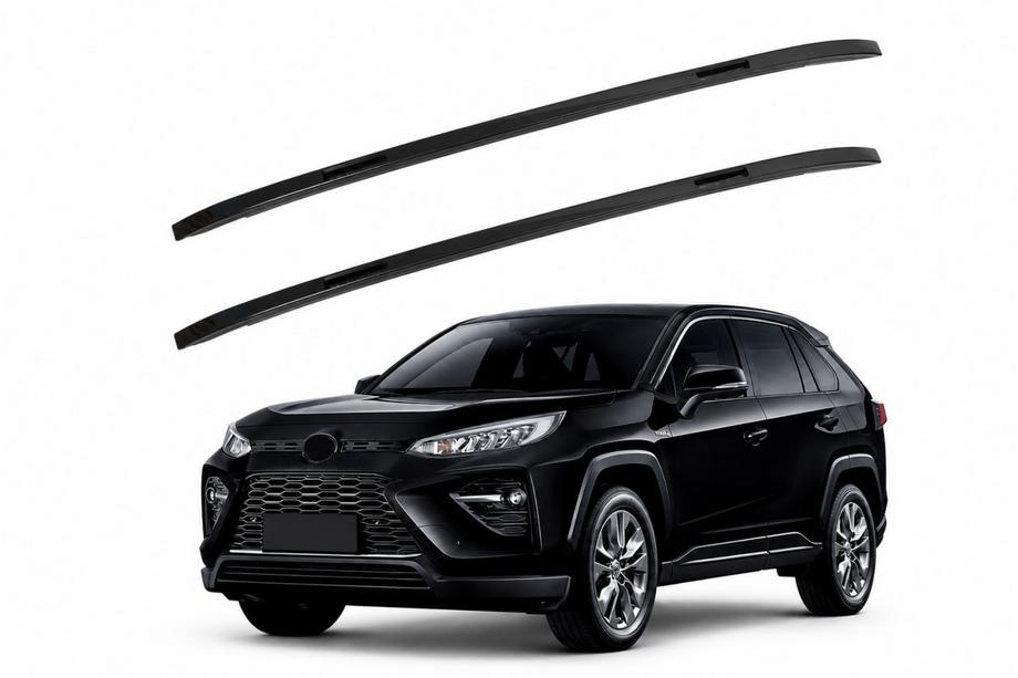 Toyota Rav 4 2019–2025 Integrerade takrails svarta OEM (ABS-plast, montering med lim) Image
