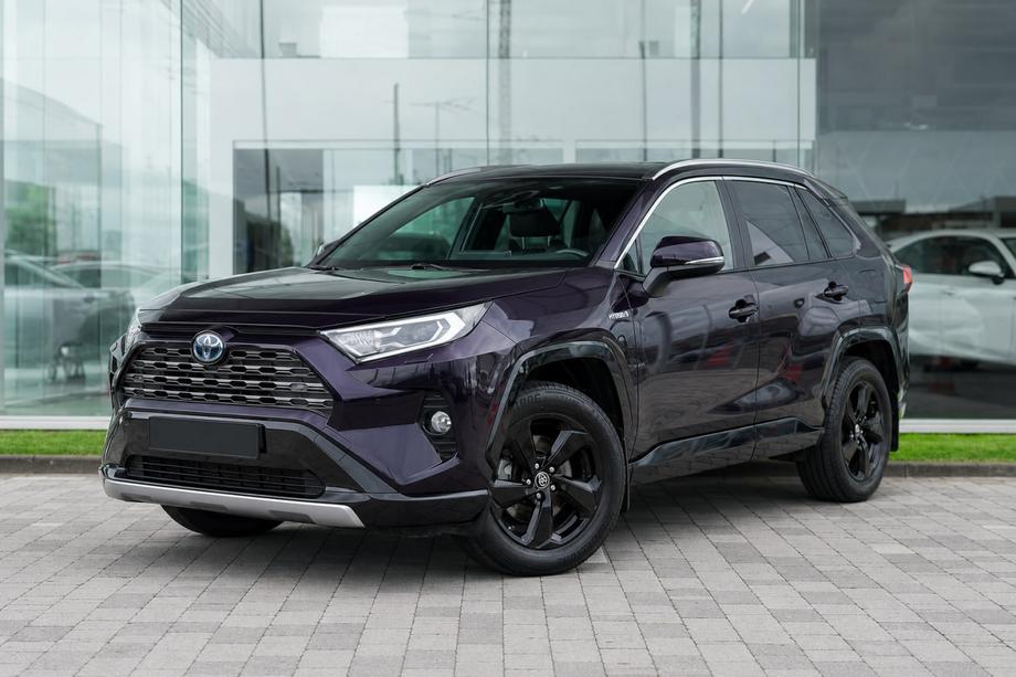 Toyota Rav 4 2019–2025 Integrerade takräcken, grå OEM (ABS-plast, montering med lim) Image