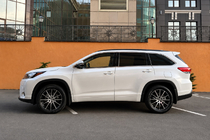 Toyota Highlander 2013–2019 Integrerade takrails svarta OEM (ABS-plast) foto 2