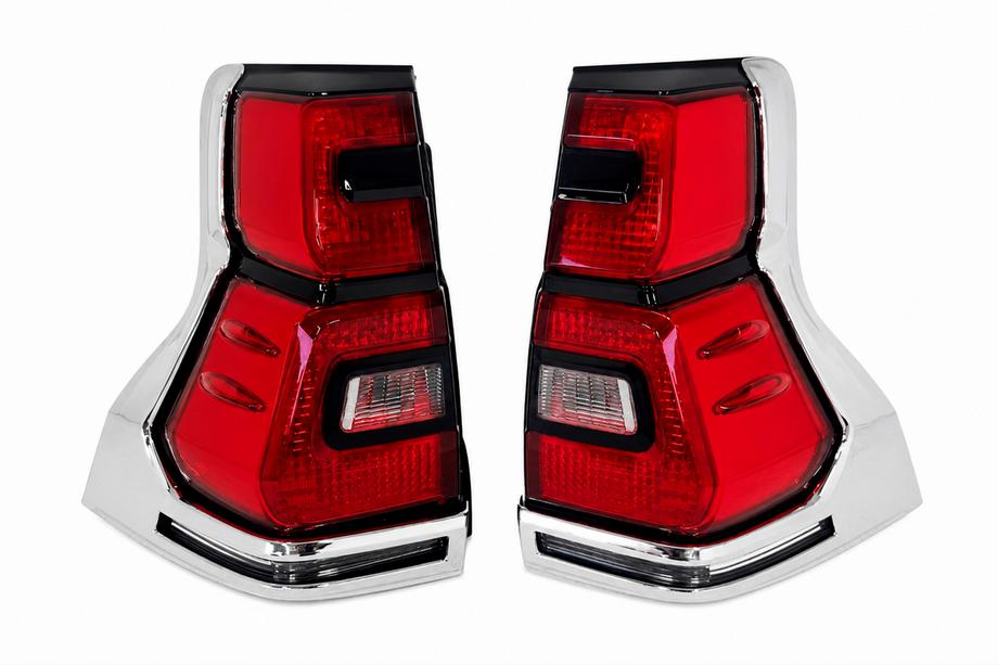 Toyota Land Cruiser Prado 150 2009–2023 LED-baklyktor Chrome V1 (2017-2023, 2 st) Foto 2