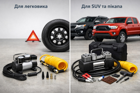 Vilken kompressor ska du välja för personbil, SUV eller pickup