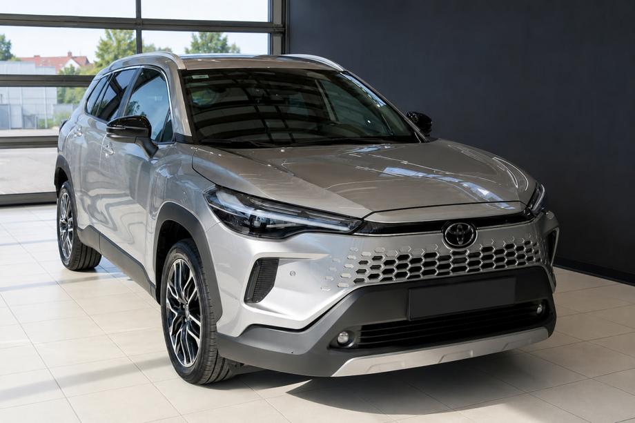 Toyota Corolla Cross 2020– Integrerade takräcken grå OEM (aluminium, montering med lim) Image