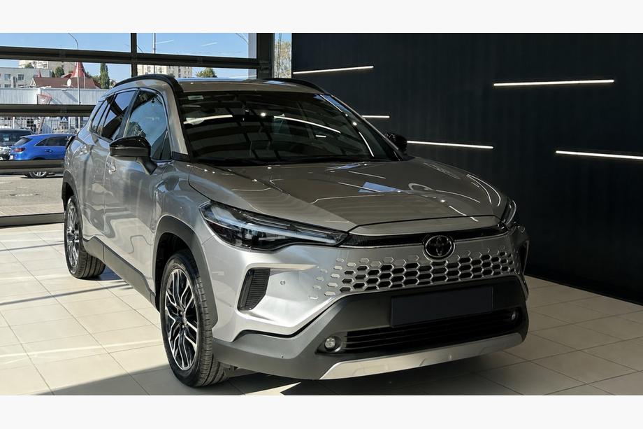 Toyota Corolla Cross 2020– Integrerade takrails svarta OEM (aluminium, limmontering) Foto 1
