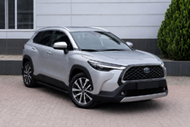 Toyota Corolla Cross 2020– Integrerade takrails grå OEM (aluminium) foto 1
