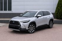 Toyota Corolla Cross 2020– Integrerade takrails grå OEM (aluminium) foto 4
