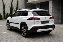 Toyota Corolla Cross 2020– Integrerade takrails, svarta OEM (ABS-plast, montering med lim) foto 2