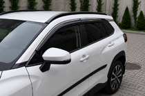 Toyota Corolla Cross 2020– Integrerade takrails, svarta OEM (ABS-plast, montering med lim) foto 4