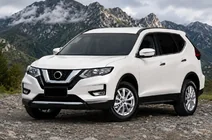 Nissan X-trail T32/Rogue 2014–2021 Integrerade takrails svarta OEM (för X-trail, aluminium, limmontering) foto 1