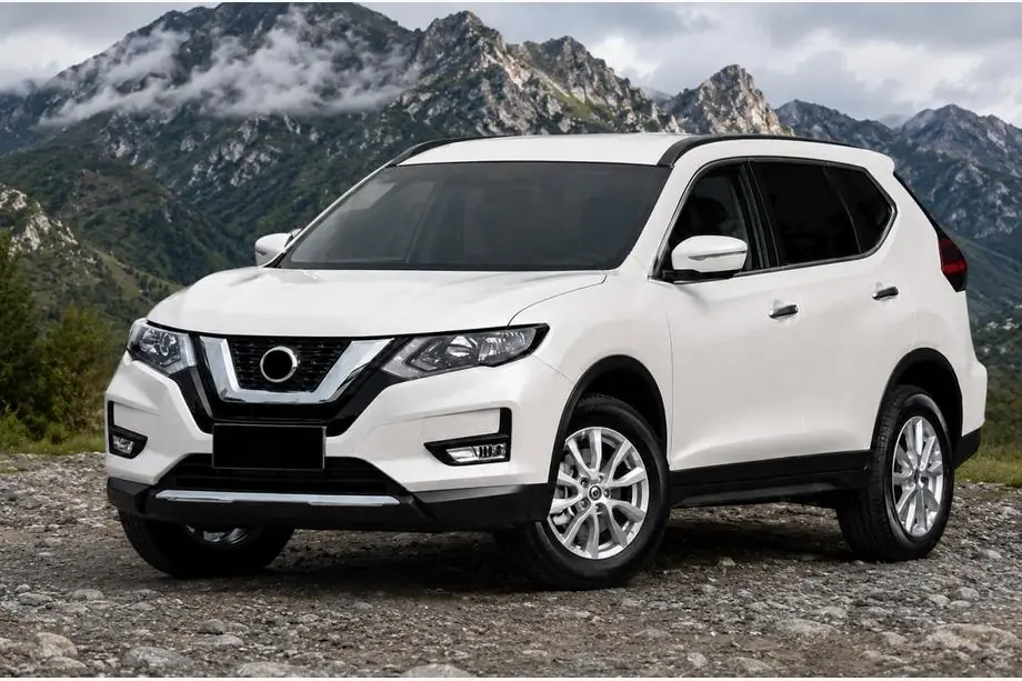 Nissan X-trail T32/Rogue 2014–2021 Integrerade takrails svarta OEM (för X-trail, aluminium, limmontering) Image