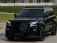 Nissan Patrol Y62 2010–2024 Svarta takrails (aluminium) foto 2