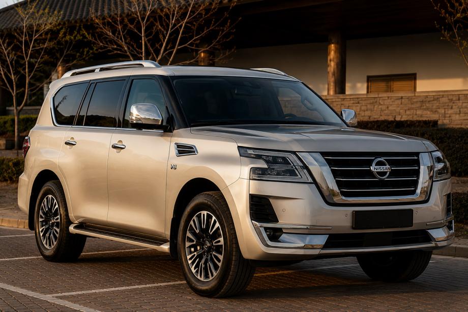 Nissan Armada 2016–2024 Takrails grå (aluminium) Image